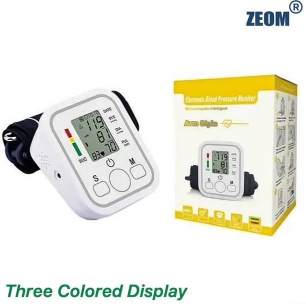 Zeom Digital Blood Pressure Monitor, Upper Arm Cuff with Voice Announcement-feature Bp Monitor