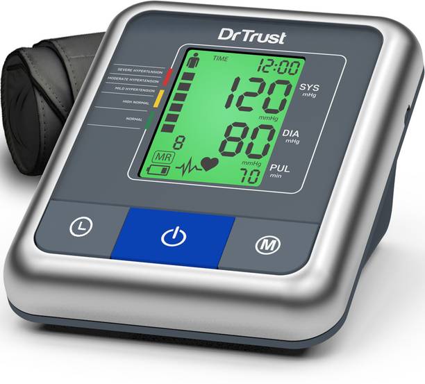 Dr Trust A one max talking Digital blood pressure machine 3 Color backlight Hindi English Talking Bp Monitor