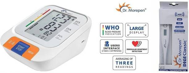Dr. Morepen BP-15 with MT-110 Digi Classic combo pack Bp 15 and mt 110 Bp Monitor