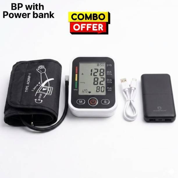 OYD Portable BP Machine with Rechargeable Power Bank Backup Support With Colour Back Light & Voice Announcemnet Bp Monitor