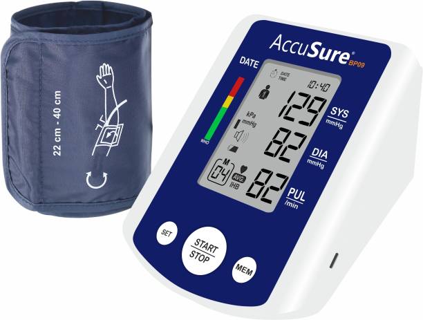 AccuSure Automatic + Advance Feature Blood Pressure Monitoring System For Measuring BP BP09 Bp Monitor