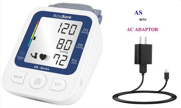 AccuSure AS Fully Automatic Digital Blood Pressure Monitor with USB Compatibility Bp Monitor