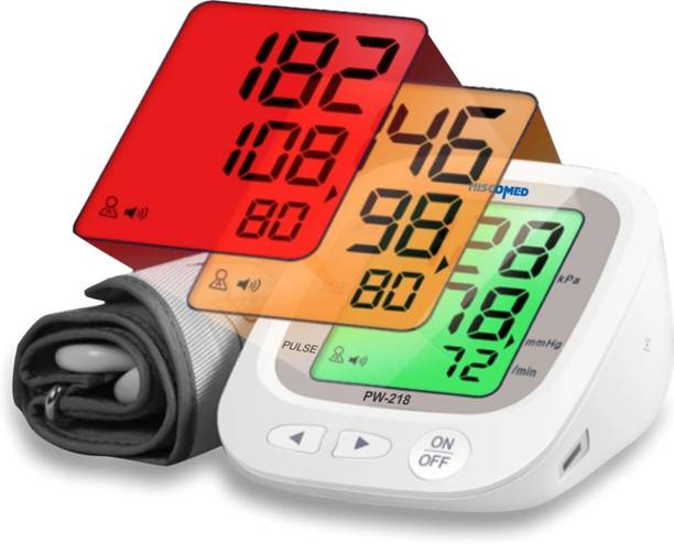 NISCOMED PW-218 Fully Automatic Portable Digital Blood Pressure Monitoring Machine With PW-218 Bp Monitor