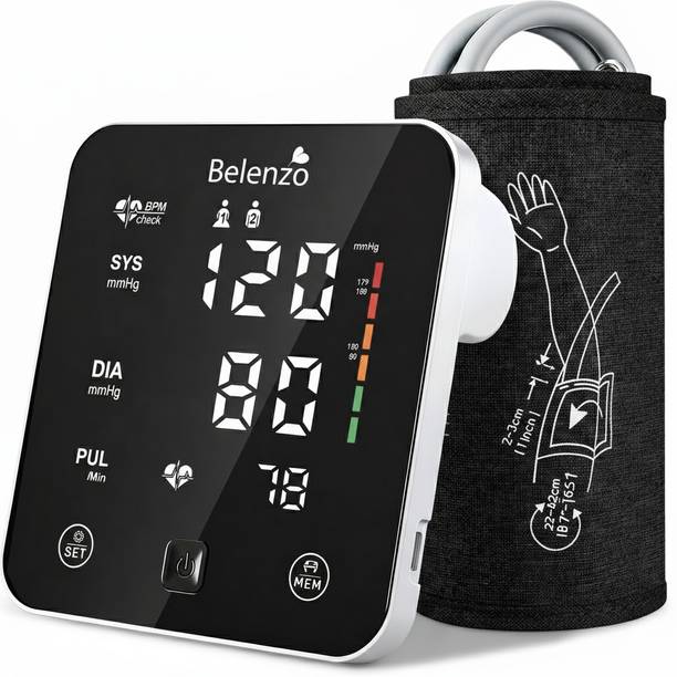 BELENZO Automatic Digital Blood Pressure Machine Fully Automatic Digital Blood Pressure Monitor Bp Monitor