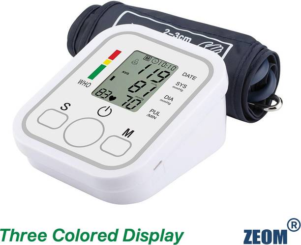 Zeom Electronic BP Monitor, Upper Arm Cuff, LCD Display WHO Indicator_ Bp Monitor
