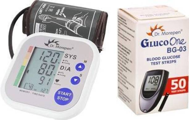 Dr. Morepen Combo Pack Of Dr Morepen BP 02 And 50 Strips Bp Monitor BP 02 And 50 Strips Bp Monitor Bp Monitor