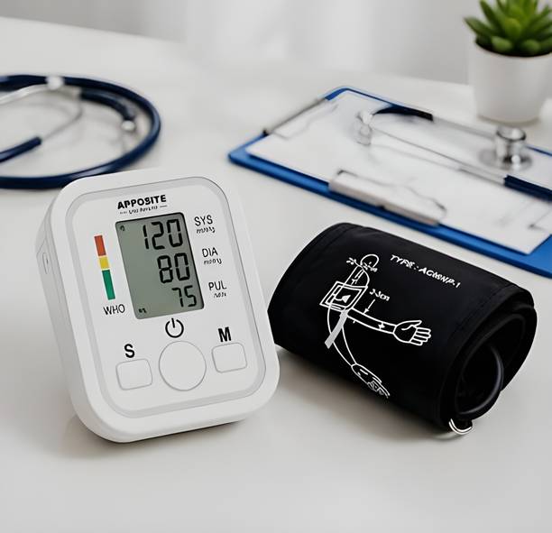 Apposite BP Machine Digital Blood Pressure Machine with Adjustable Arm Cuff Bp Monitor