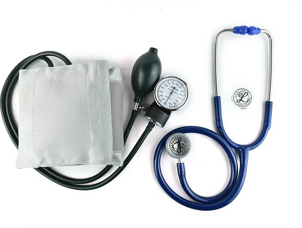 Dishan Doctor D BP with Evolife Pediatric Stethoscope Dial Type Pressure Checking Monitor Cuff Wrapping Guide Bp Monitor