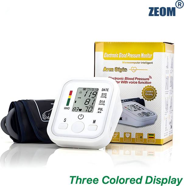Zeom Digital-Electronic BP Monitor, Upper Arm Cuff, LCD Display WHO Indicator Bp Monitor
