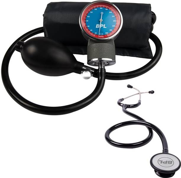 BPL Medical Technologies Aneroid Sphygmomanometer Manual Blood Pressure Monitor and Stethoscope ST01 Stethoscope Bp Monitor