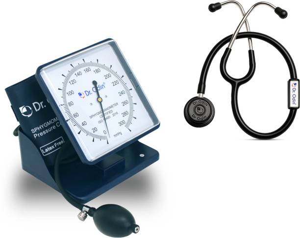 Dr. Odin OAS103 and OST005 Table Top Sphygmomanometer and Stethoscope Blacktone Bp Monitor