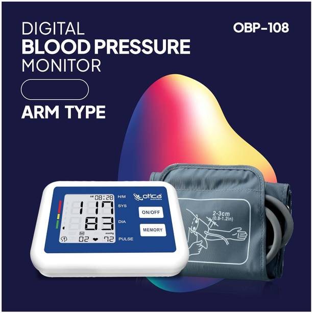 OTICA Fully Automatic Digital Arm Blood Pressure Monitor With MDI Technology For Most Accurate Measurement (With USB Cable), White Bp Monitor