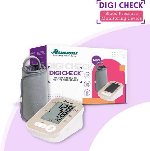 Romsons Digi Check Automatic Digital Blood Pressure Monitor With Rotator Cuff Digi Check Fully Automatic Digital Blood Pressure Monitor Bp Monitor
