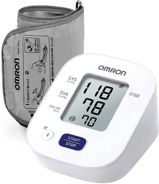 OMRON HEM 7140T1 Bluetooth Blood Pressure Monitor with Cuff Wrapping Guide Bp Monitor