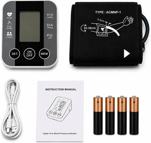 PLEXAL Fully Automatic Upper Arm BP Monitor with Digital LCD Display Bp Monitor