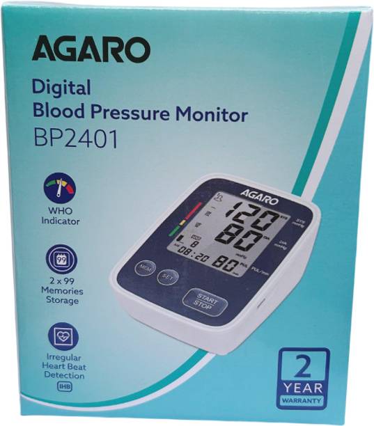 AGARO Digital Blood Pressure Monitor BP2401, WHO Indicator, Batteries Included, BP2401 Bp Monitor