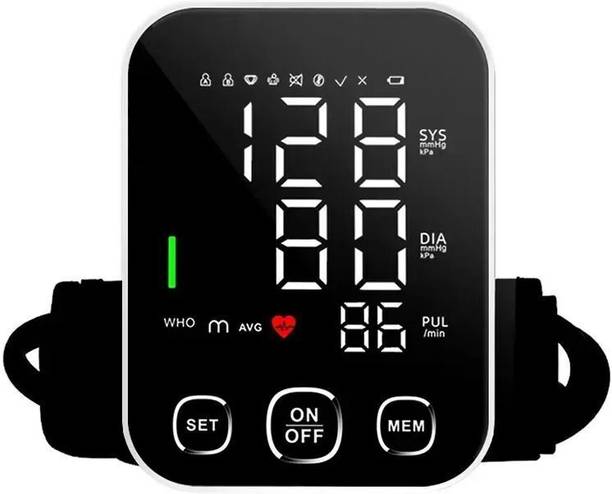 HEALBIRD [RECHARGEABLE] Fully Automatic Blood Pressure Monitor | Voice Assist, Big Display,Fast & Accurate Readings [No need to install batteries] Bp Monitor