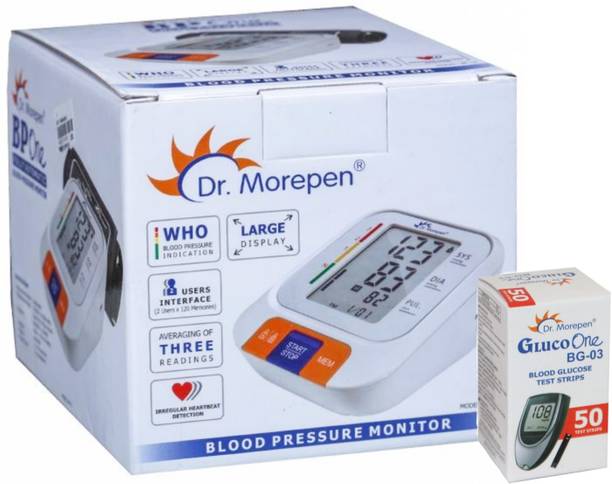 Dr. Morepen BP-15 Blood Pressure Monitor and 50 Strips combo pack BP-15, 50Strips Bp Monitor