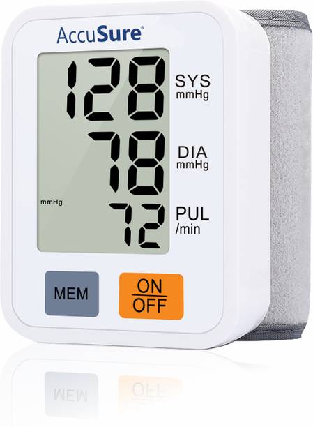 AccuSure WRIST BP Automatic Digital Wrist Blood Pressure Monitor | Smart Bp Monitor