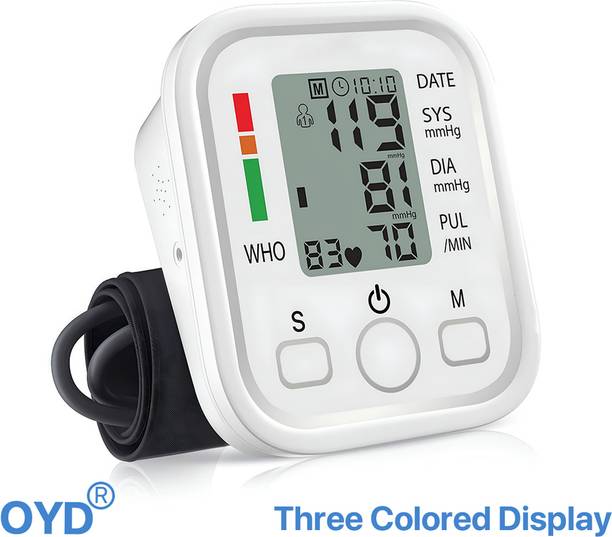 OYD Digital Blood Pressure Machine with Voice Announcement and Large LCD Colour Display With Voice Function Bp Monitor