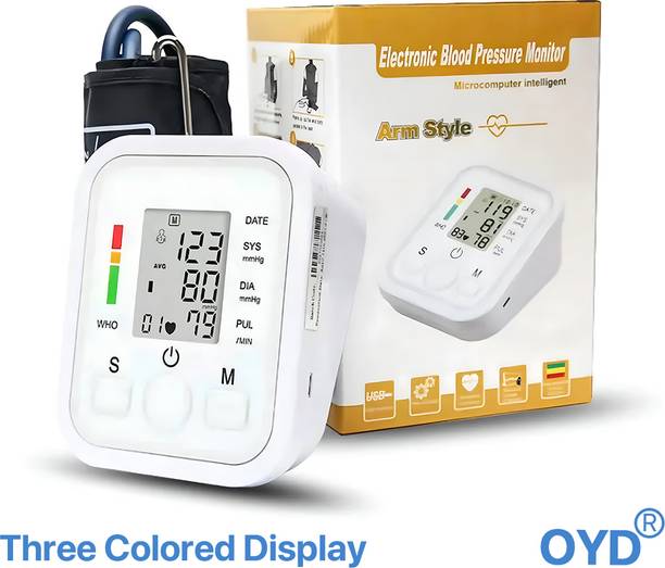 OYD USB Type-C Blood Pressure Monitor Machine for Accurate Readings Colour Display With Voice Function Bp Monitor