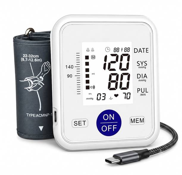 Aroxenza BP-S13 Smart Voice Digital Upper Arm Blood Pressure Monitor with Large LCD Display Bp Monitor