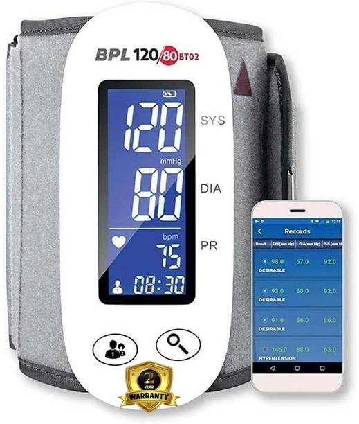 BPL Medical Technologies 91MED197 BT-02 Bluetooth Enabled Digital Blood Pressure Monitor Bp Monitor