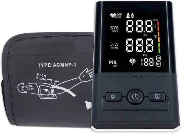 BELENZO Portable Automatic Digital Blood Pressure Monitor Machine Blood Pressure Monitor Fully Automatic Upper Arm Style Bp Monitor Bp Monitor