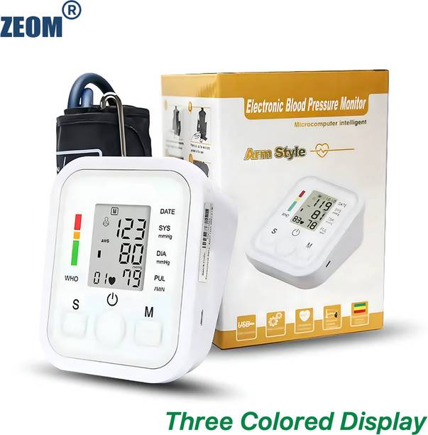 Zeom Upper Arm Electronic BP Machine – Automatic Measurement, (LCD-Display) Bp Monitor