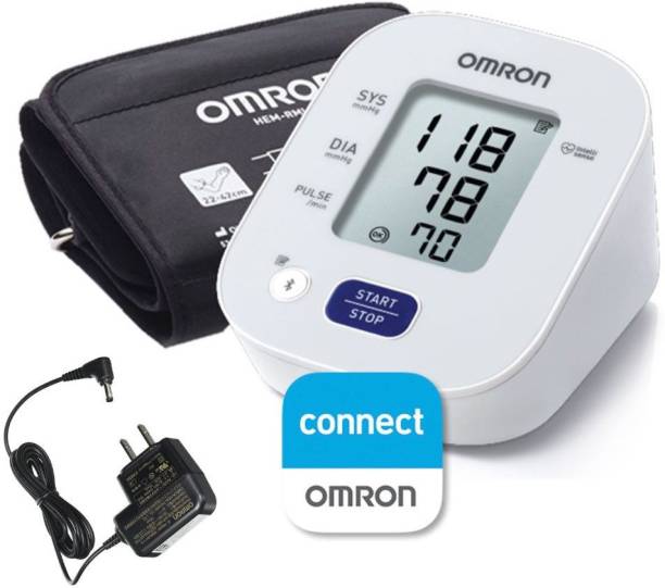 OMRON 7143T1-A Most Accurate & Clinically Validated, Most Recommended BP by Doctors Intelli Sense Bp Monitor with Adapter and Storage case Best Bp Monitor