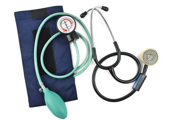 Dishan Manual Large Dial Blood Pressure Monitor Aneroid SC-0 TO 300MMHG with Diamond Stethoscope Adult Bp Monitor