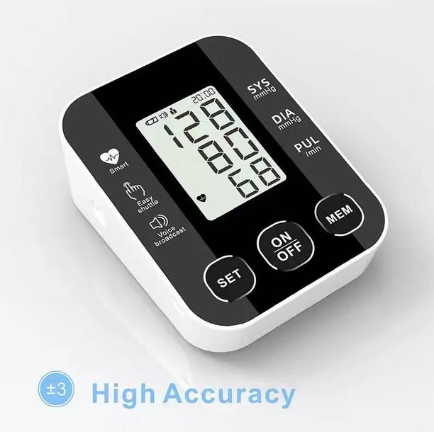 HEALBIRD Fully Automatic BP Monitor with 4X AAA Batteries, Large Cuff Digital Upper Arm BP Machine | Hypertension Machine with Voice Broadcast Bp Monitor