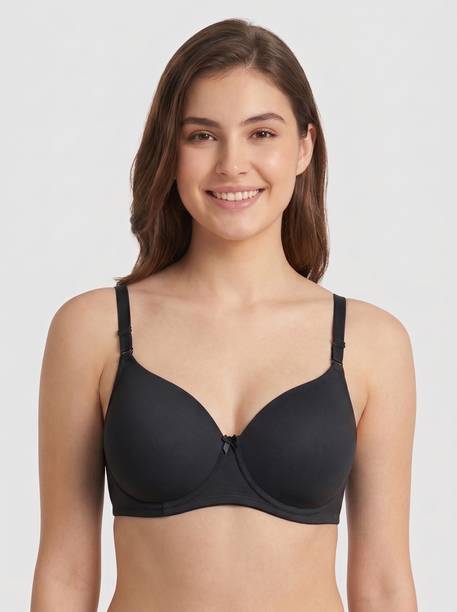 Van Elvina Lycra Padded Bra Women T-Shirt Lightly Padded Bra