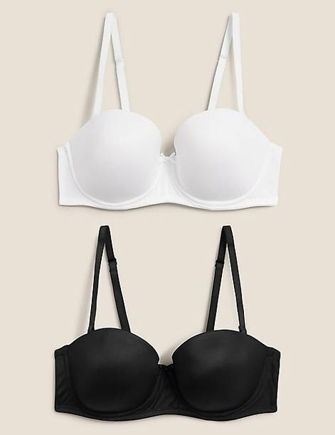 Pack of 2 Women Balconette Lightly Padded Bra
