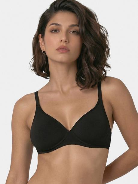 Enamor Wirefree A039 Perfect Coverage Cotton Women T-Shirt Lightly Padded Bra