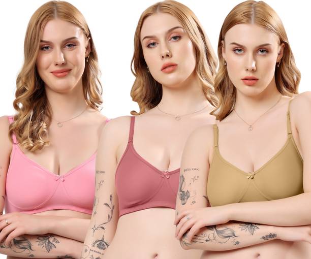 Pack of 3 Women Everyday Non Padded Bra