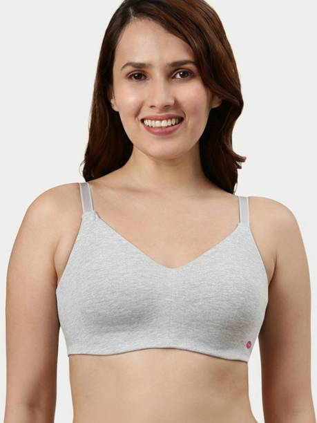 Enamor Full Coverage, Wirefree A027 Ultra Smoothening Cotton Women T-Shirt Non Padded Bra