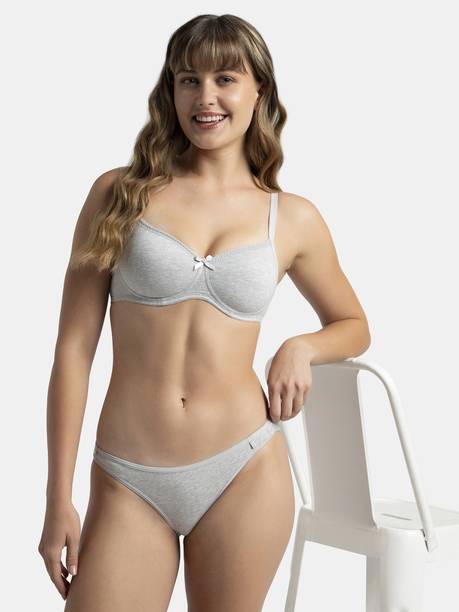 JOCKEY 1723 Wirefree Padded Super Combed Cotton Medium Coverage Women T-Shirt Lightly Padded Bra