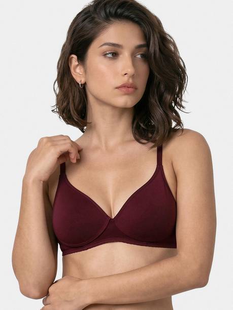 Enamor Wirefree A039 Perfect Coverage Cotton Women T-Shirt Lightly Padded Bra