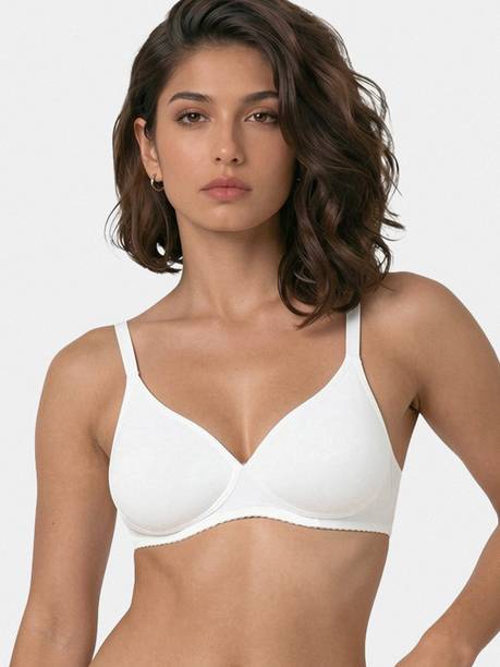Enamor Wirefree A039 Perfect Coverage Cotton Women T-Shirt Lightly Padded Bra