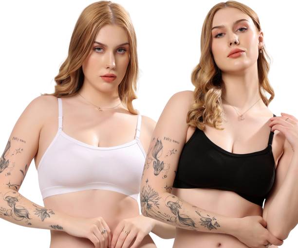 Pack of 2 Women Sports Non Padded Bra
