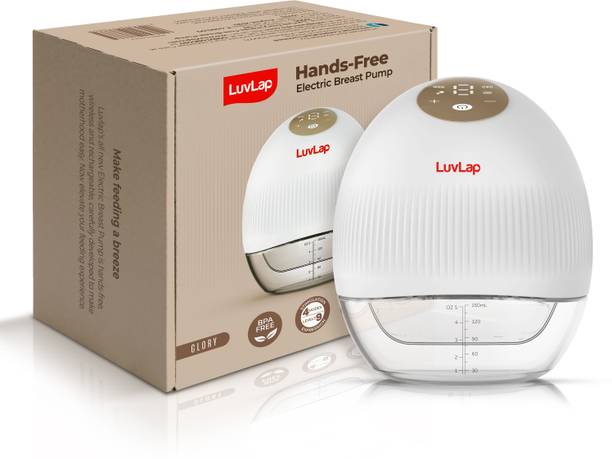 LuvLap Glory Hands-Free Electric Breast Pump for Breastfeeding, Portable with 4 Modes  - Electric