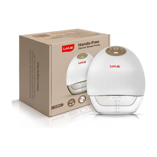 LuvLap Glory Hands-Free Electric Breast Pump for Breastfeeding, Portable with 4 Modes  - Electric