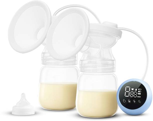 TINYBERG Double Breast Pump, 9 Intensity Levels Dual Mode Rechargeable Battery  - Electric