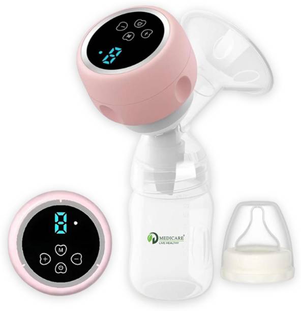 D MEDICARE Breast Pump with 4 Mode Pumping of Stimulation with Rechargeable Battery  - Electric