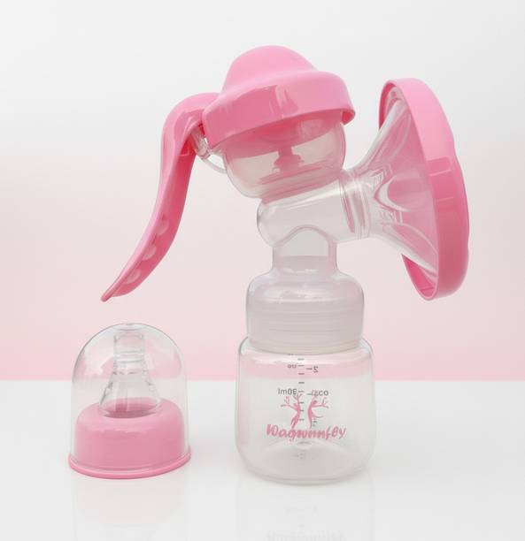 Wagwanfly Portable Manual Breast Pump with Feeding Nipple | BPA-Free for Feeding Mothers  - Manual