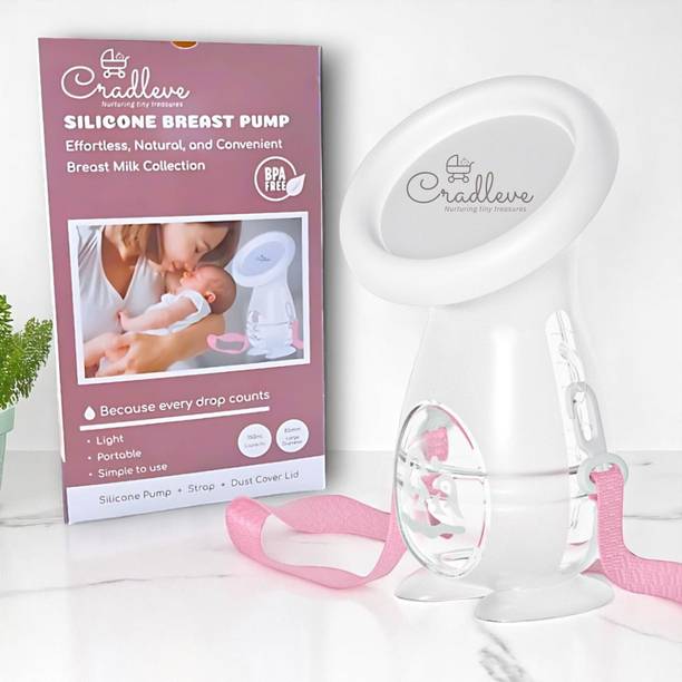 CRADLEVE Silicone Breast Milk Collector with Suction Base 150ml  - Manual