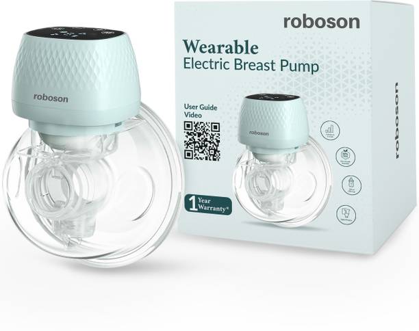 Roboson Wearable Electric Breast Pump with 3 Modes & 9 levels, with Rechargeable Battery  - Electric