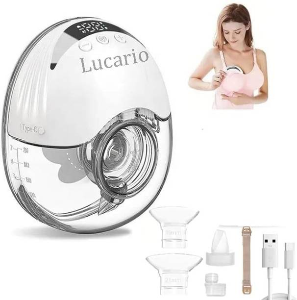 lucario Portable Electric Breast Pump,Pain Free 4 Massage Functions, 12 Levels  - Electric