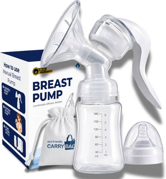 alis Manual Breast Pump with 3-Level Suction Control & Silicone Cushion  - Manual